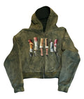 SK83R Burnt Zip Hoodie — PRE-ORDER